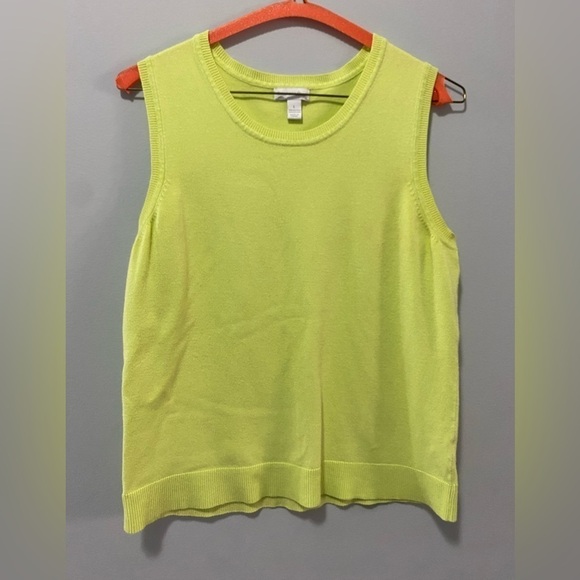 Charter Club Lime Green Sweater Vest - Picture 2 of 8